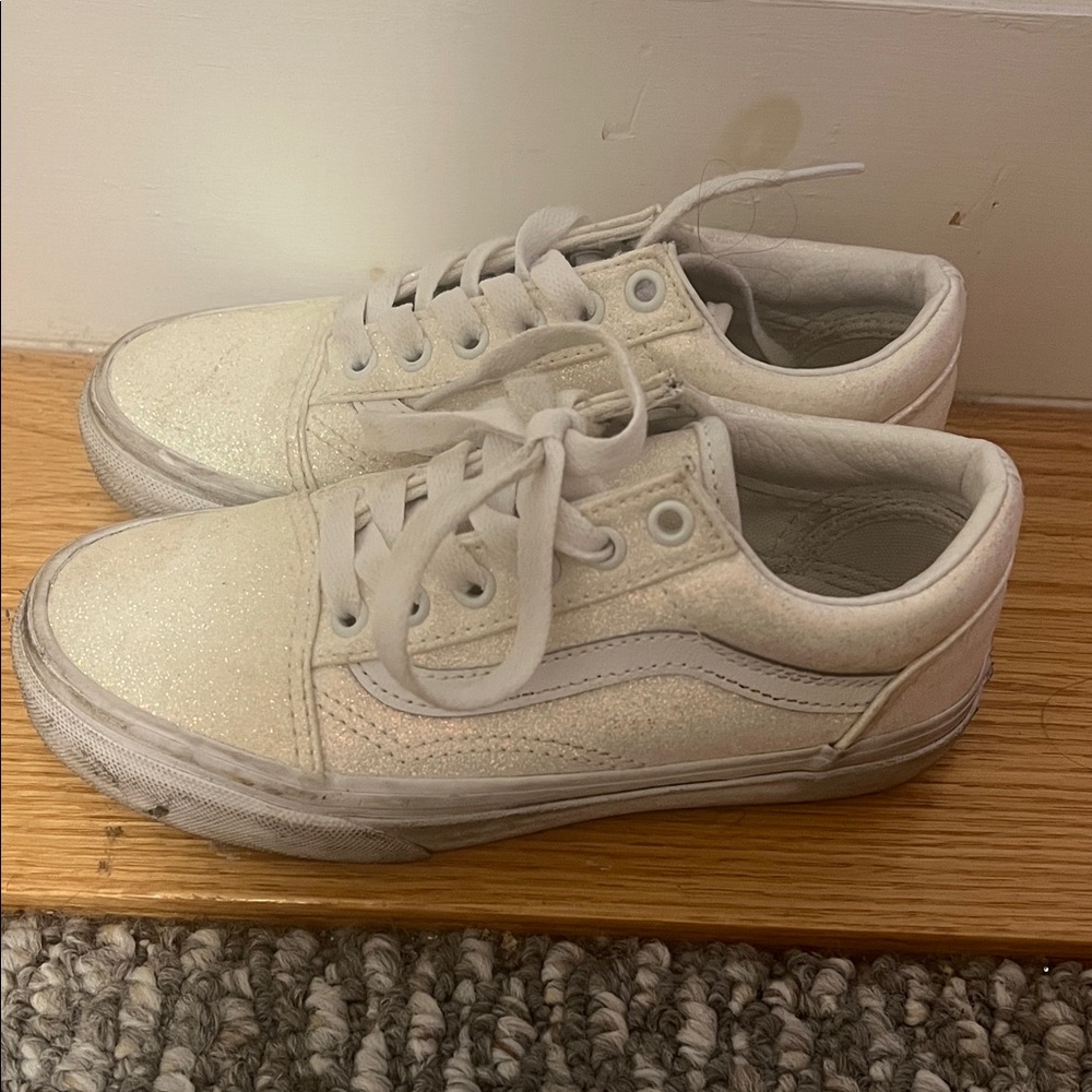 Vans Sparkling White Kids Sneakers